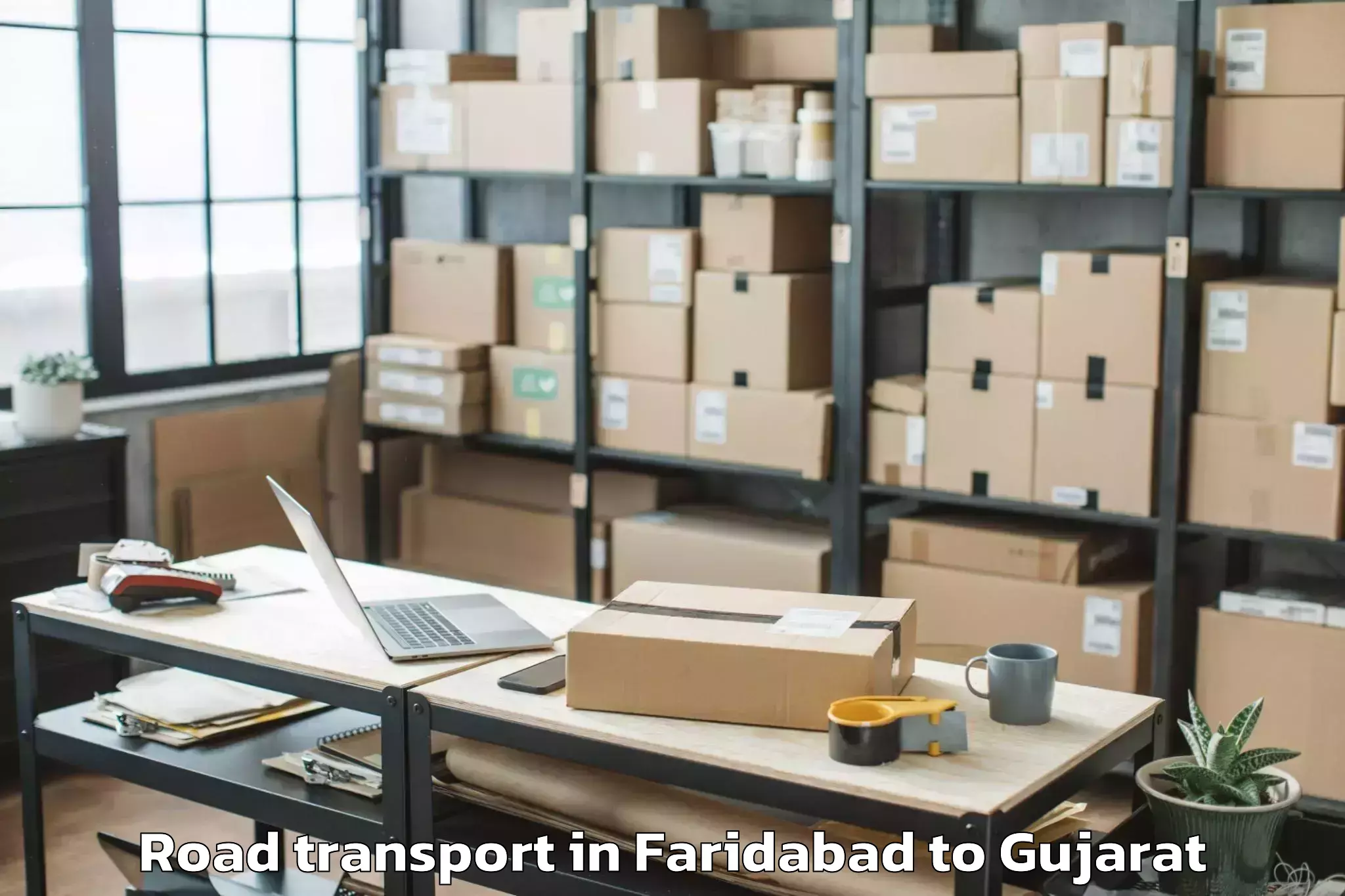 Affordable Faridabad to Keshod Road Transport